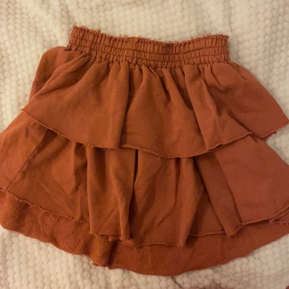Aerie burt orange skirt s